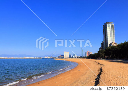 愛宕浜から見た百道浜方面 87260189