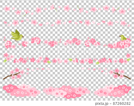 桜のラインセット 87260282