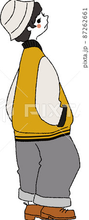 2228 ショートヘアのボーイッシュな女性 ファッションイラスト カラーのイラスト素材 2228 ショートヘアのボーイッシュな女性 ファッションイラスト カラーのイラスト素材