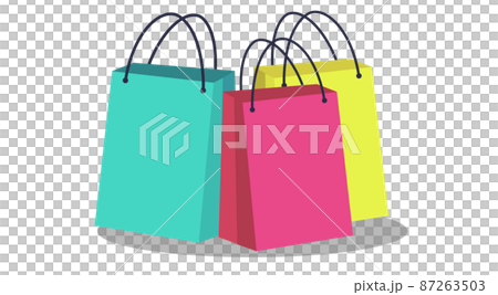 買い物袋 ショッピング イラスト セット 買い物袋 ショッピング イラスト セット 87263503