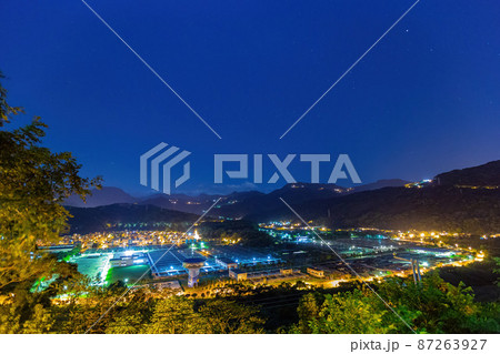 Night high angle view of the Zhitan Purification Plant 87263927