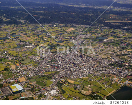 Sunny aerial view of the Hukou Township, Hsinchu County Sunny aerial view of the Hukou Township, Hsinchu County 87264018