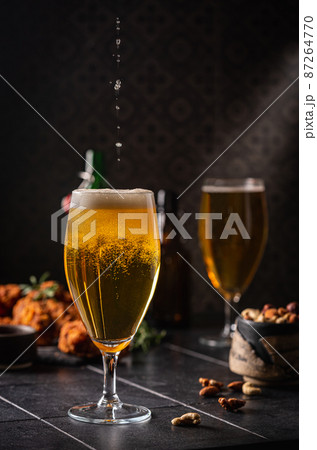 Glass of light beer 87264770
