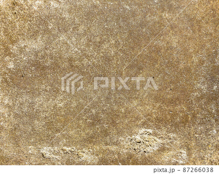 corrosion on metal, texture. brown voluminous rusty pattern. texture on a metal sheet, rusty blotches 87266038