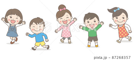 嬉しそうな子供たち 嬉しそうな子供たち 87268357