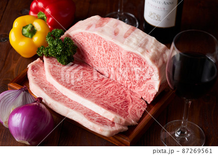 黒毛和牛ロースステーキ　A5等級 87269561