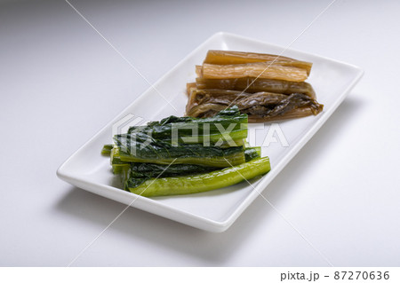 野沢菜の漬物　pickles 87270636