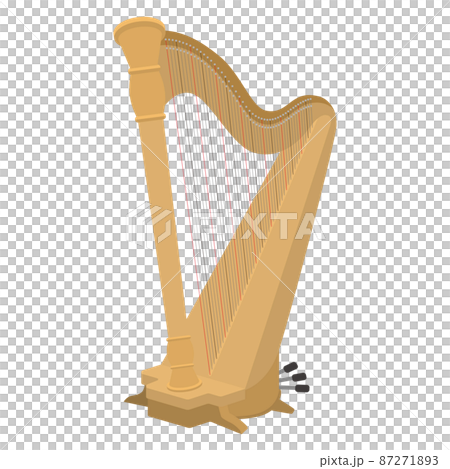 グランドハープのイラスト 87271893