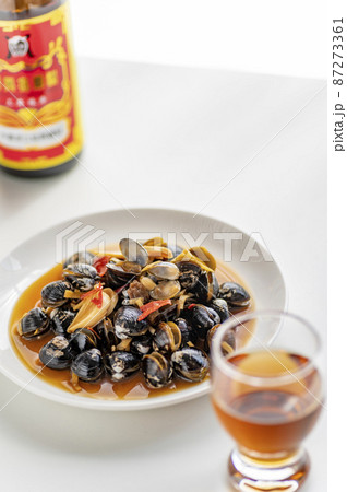 台湾名物しじみの醤油漬けには紹興酒 台湾名物しじみの醤油漬けには紹興酒 87273361