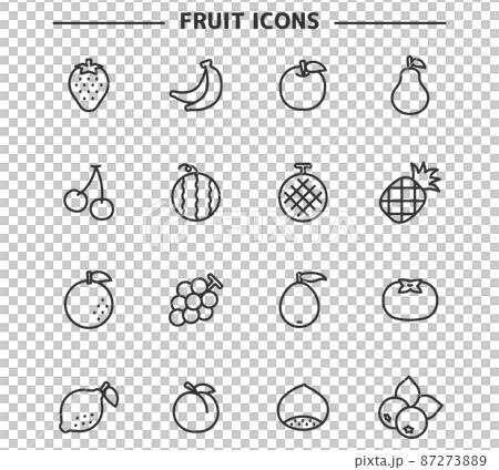 Fruit icon illustration material 87273889