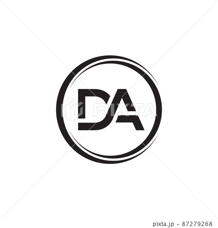 Initial DA Letter Logo Design With Creative…のイラスト素材 [87279268] - PIXTA