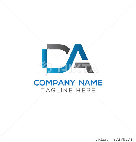 Initial DA Letter Logo Design With Creative Modern Business Typography Vector Template 87279272