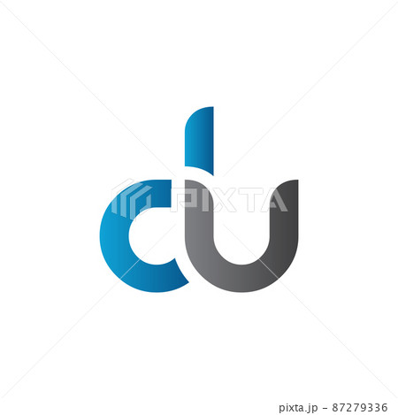 Initial DU Letter Logo Design With Creative Modern Business Typography Vector Template 87279336
