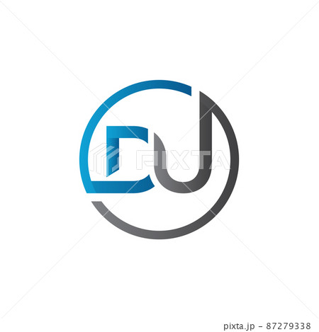Initial DU Letter Logo Design With Creative Modern Business Typography Vector Template 87279338