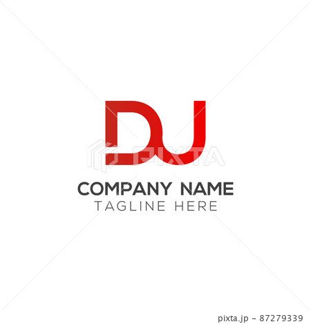 Initial DU Letter Logo Design With Creative Modern Business Typography Vector Template 87279339