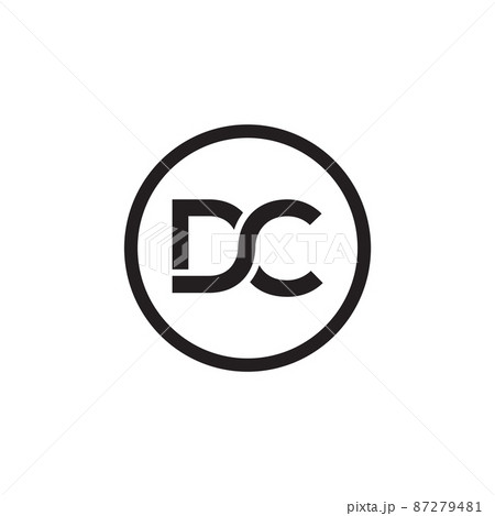 Initial DC Letter Logo Design With Creative Modern Business Typography Vector Template 87279481