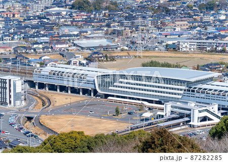 《佐賀県》朝日山公園から撮影（新鳥栖駅） 87282285