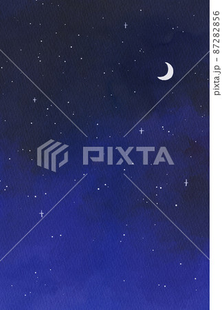 背景素材_水彩テクスチャ_星空 背景素材_水彩テクスチャ_星空 87282856