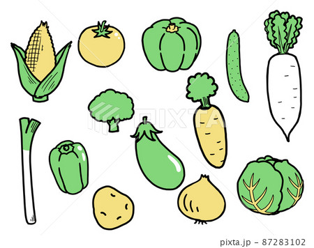 野菜のイラスト 野菜のイラスト 87283102