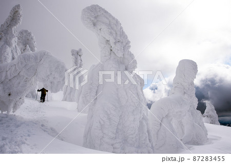 森吉山冬景色　秋田県 87283455