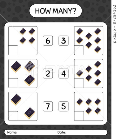 How many counting game with quran. worksheet for preschool kids, kids activity sheet, printable worksheet How many counting game with quran. worksheet for preschool kids, kids activity sheet, printable worksheet 87284162