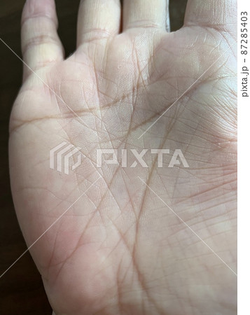 神秘十字線とラッキーM線稀な手相の写真素材 [87285403] - PIXTA