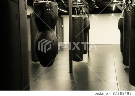 bag punching boxing training exercise, for power fitness from fight for bags impact, kickboxing club. Ring circle health, art bag punching boxing training exercise, for power fitness from fight for bags impact, kickboxing club. Ring circle health, art 87285495