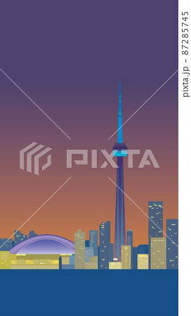 トロント　toronto　カナダ　cadana　夕景 87285745