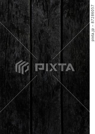 Black gray wood color texture horizontal for background. Surface light clean of table top view. Natural patterns for design art work and interior or exterior. Grunge old white wood board wall pattern. Black gray wood color texture horizontal for background. Surface light clean of table top view. Natural patterns for design art work and interior or exterior. Grunge old white wood board wall pattern. 87286057