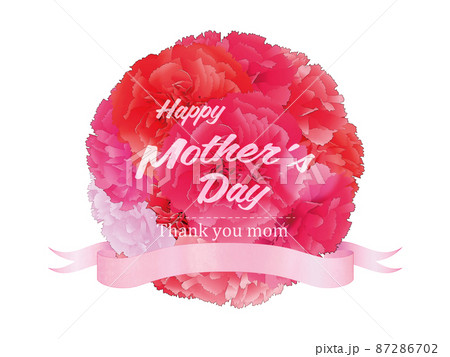 母の日　カーネーション　背景素材 87286702
