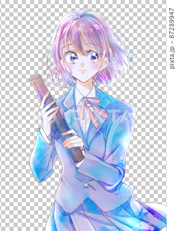 卒業式の女子学生 87289947