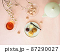 桜とスコーンのティータイム 87290027