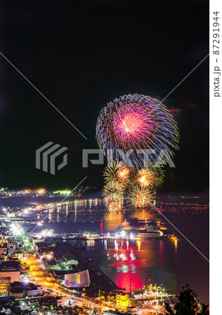 敦賀　とうろう流しと大花火大会 87291944