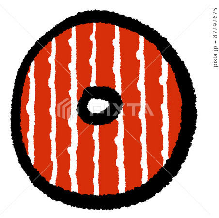 シンプルでポップな大文字のアルファベットoのイラストのイラスト素材