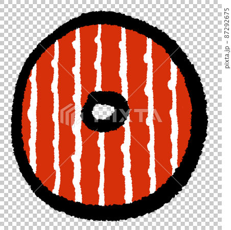 大寫字母 O 的簡單和流行插圖 87292675