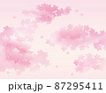 満開の桜の背景イラスト 87295411