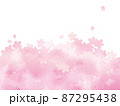 ピンクの桜フレーム（下） 87295438