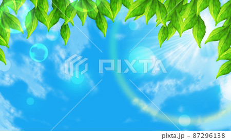 クリーンで eco_新緑イメージ背景素材 87296138