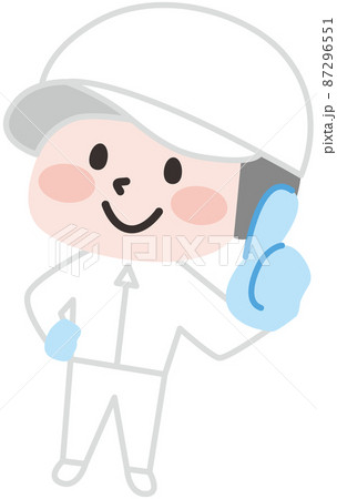 白衣を着た作業員 87296551