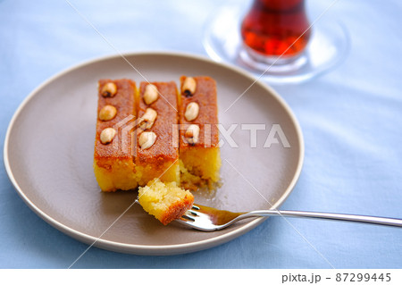 Sambali, traditional Turkish dessert from Izmir. Sambali, traditional Turkish dessert from Izmir. 87299445