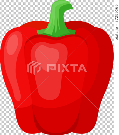 可愛的紅辣椒粉的插圖 87299569