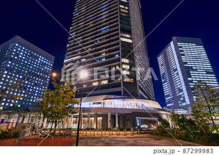 横浜 馬車道駅付近の夜景 横浜 馬車道駅付近の夜景 87299983