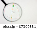 Mulayjah city in Saudi Arabia visualization illustrative concept on display screen through magnifying glass 87300331