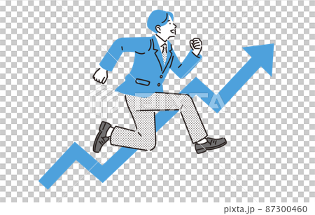 一個高中男孩跳向一個角色 一個高中男孩跳向一個角色 87300460