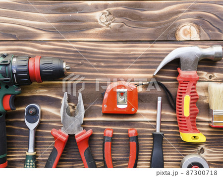 implements carpenter wooden table 87300718