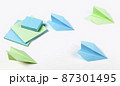 high angle paper planes arrangement 87301495
