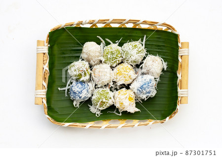 Thai dessert, Colorful coconut Balls Thai dessert, Colorful coconut Balls 87301751