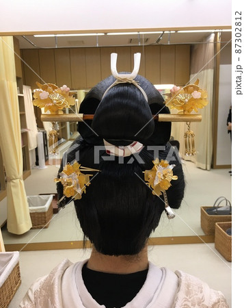 かんざし　かつら　花嫁 87302812