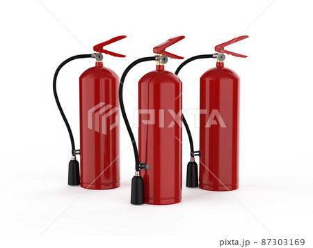 Group of fire extinguishers 87303169
