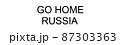 GO HOME RUSSIA　戦争反対　プラカード　【 反戦 の イメージ 】　 87303363